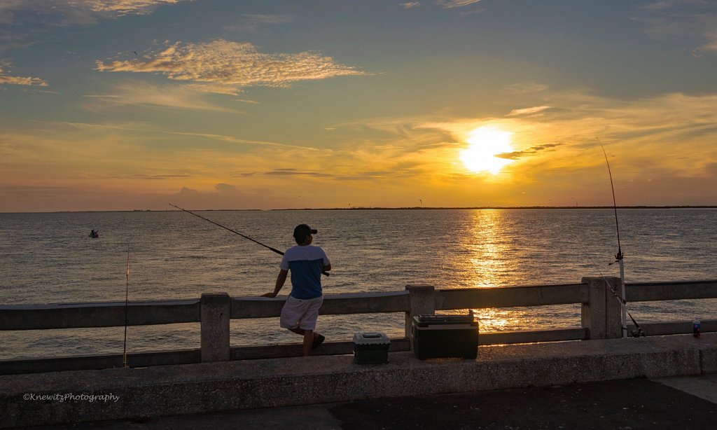 Fisherman at Sunset
