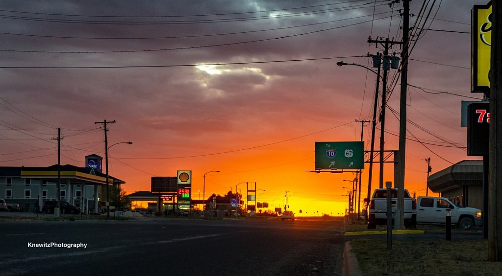 Sunset at Fort Stockton
