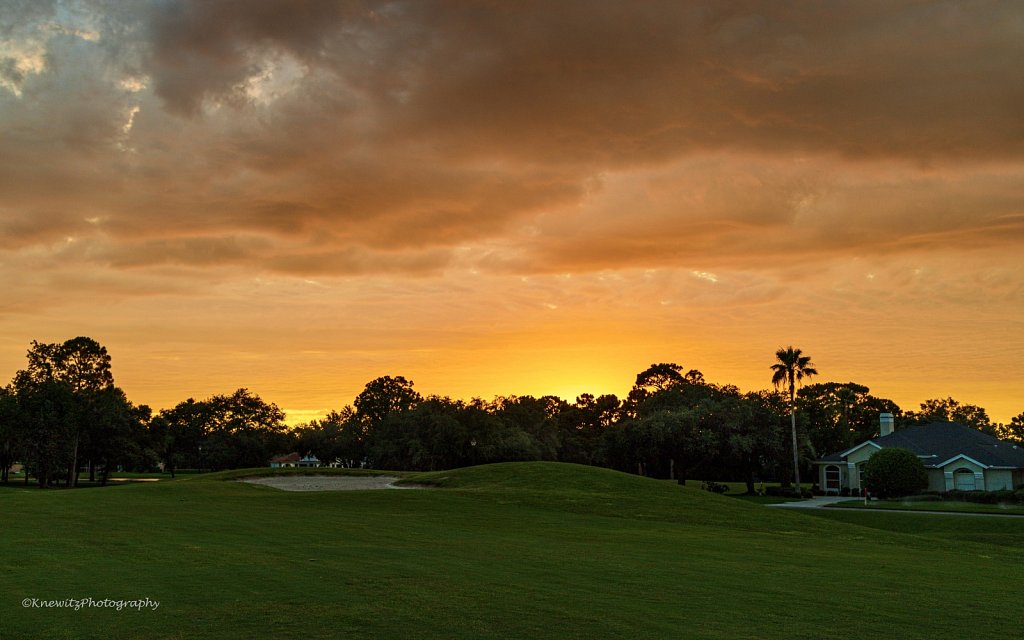 Sunset at the Golf Course